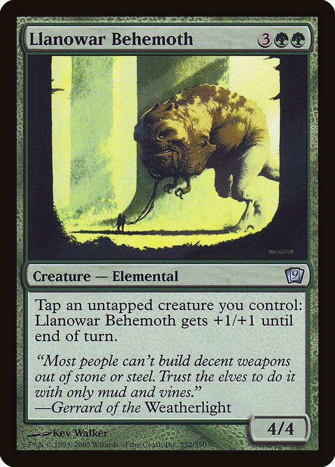 Llanowar Behemoth (252) - Ninth Edition (9ED)