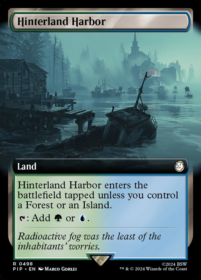 Hinterland Harbor - [Foil, Extended Art] Fallout (PIP)