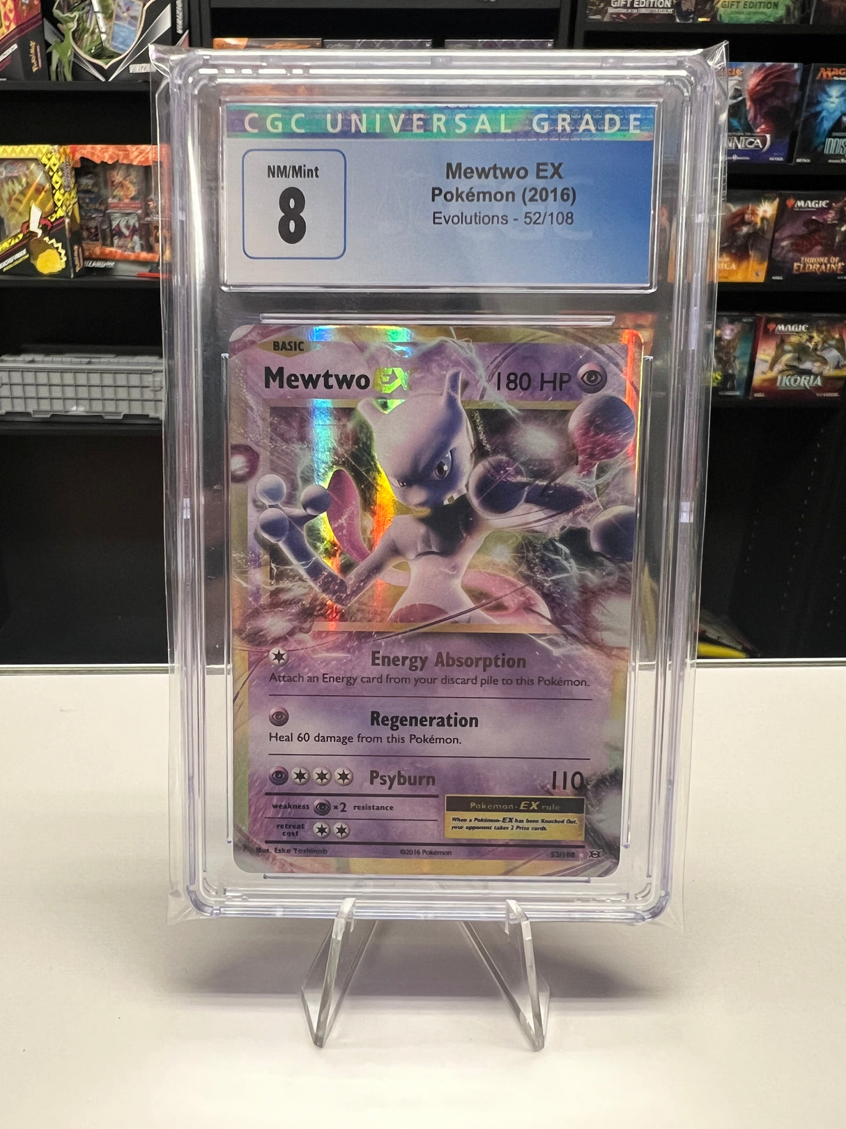 Mewtwo EX - [Graded CGC 8] XY Evolutions (EVO)