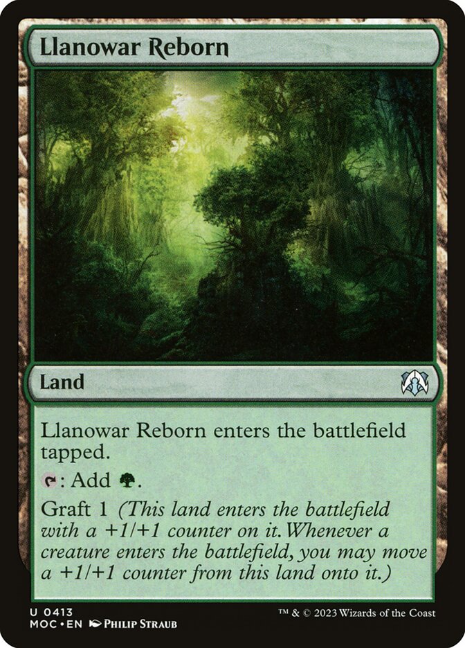 Llanowar Reborn (413) - March of the Machine Commander (MOC)