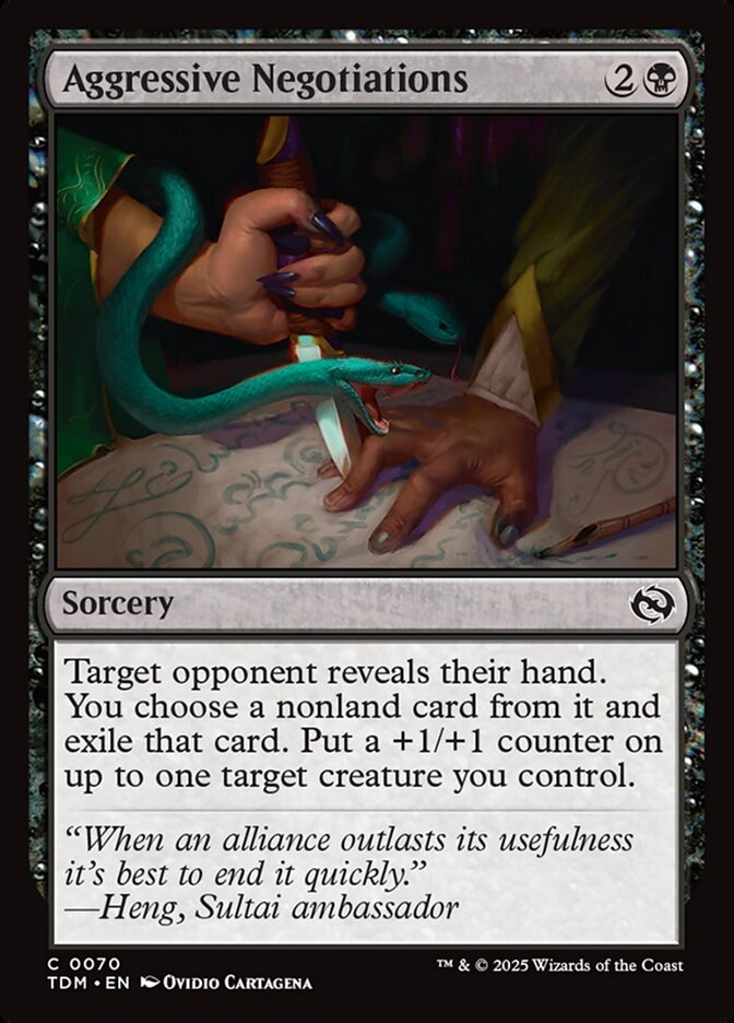 Aggressive Negotiations (70) - [Foil] Tarkir: Dragonstorm (TDM)