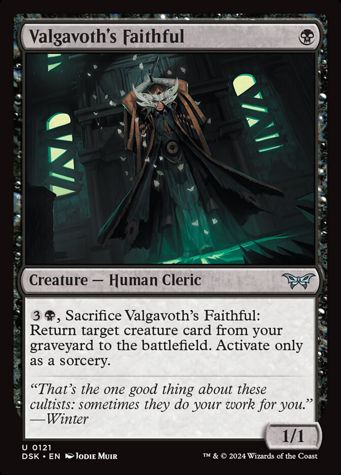 Valgavoth's Faithful - [Foil] Duskmourn: House of Horror (DSK)