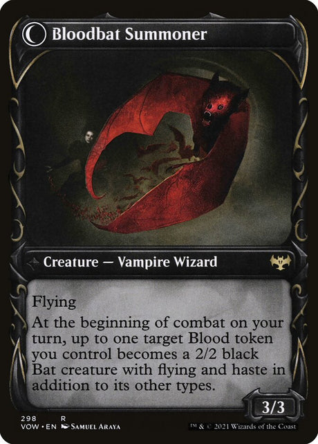 Voldaren Bloodcaster // Bloodbat Summoner (298) - Innistrad: Crimson Vow (VOW)