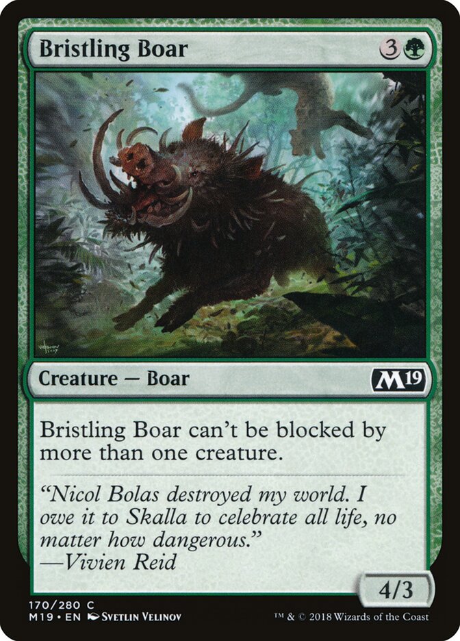 Bristling Boar (170) - Core Set 2019 (M19)