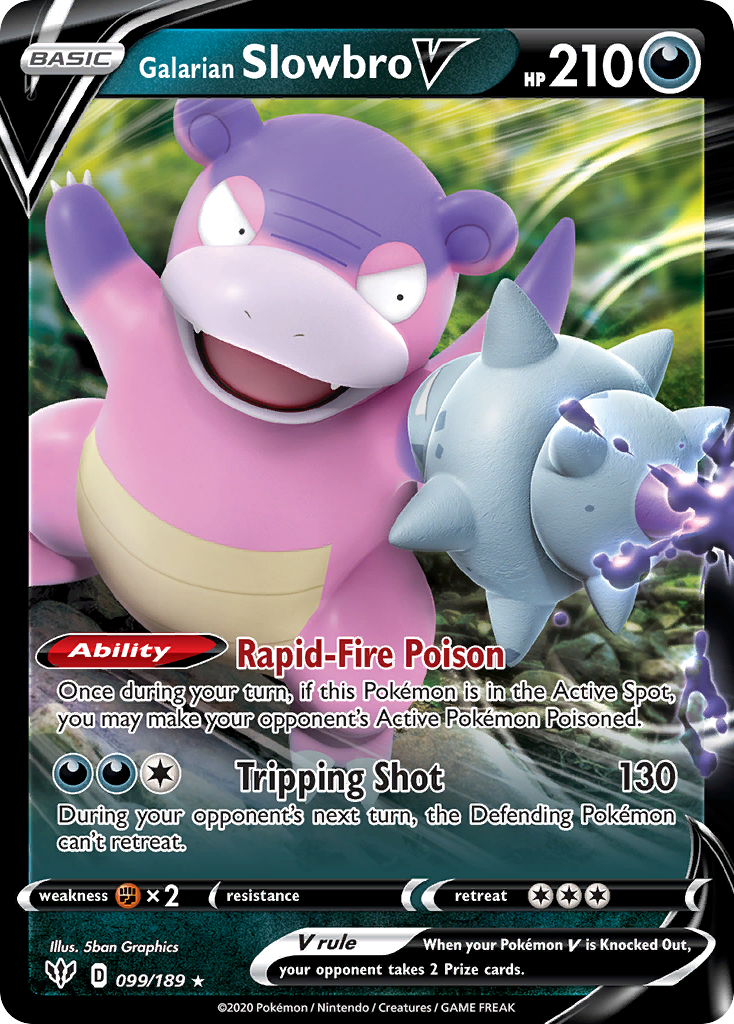 Galarian Slowbro V (99/189) - [Holo Foil] Darkness Ablaze (DAA)