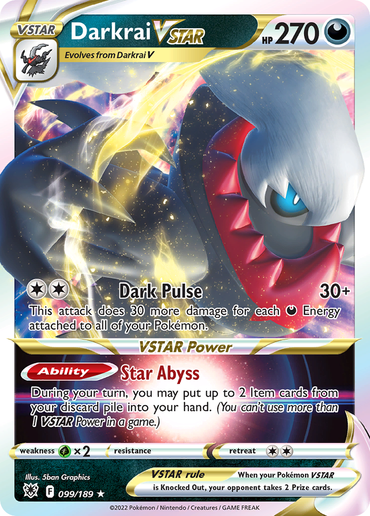 Darkrai VSTAR (99/189) - [Holo Foil] Astral Radiance (ASR)