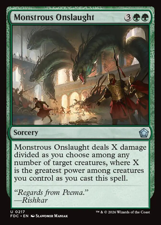 Monstrous Onslaught (217) - Foundations Commander (FDC)