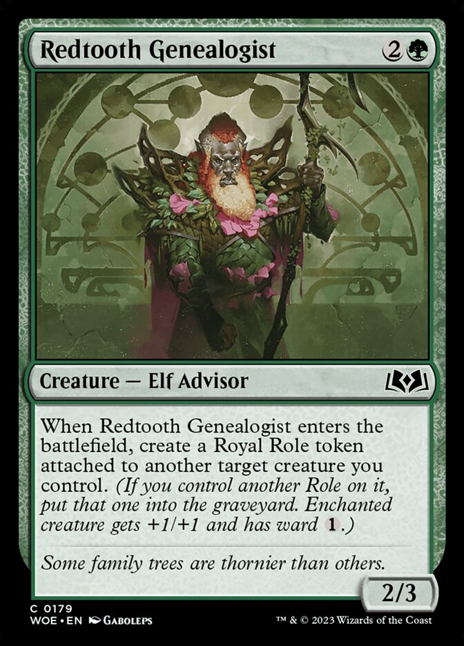 Redtooth Genealogist (179) - Wilds of Eldraine (WOE)