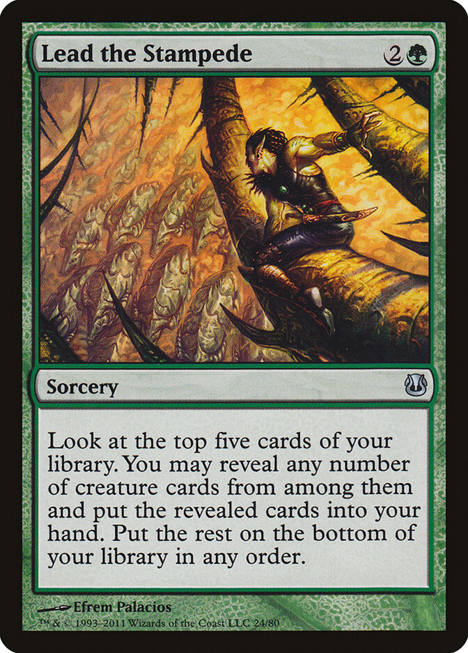 Lead the Stampede (24) - Duel Decks: Ajani vs. Nicol Bolas (DDH)