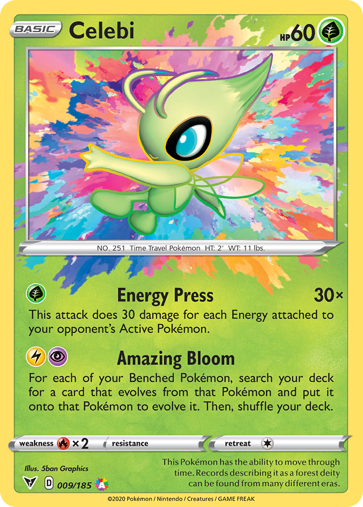 Celebi (9/185) - [Holo Foil] Vivid Voltage (VIV)
