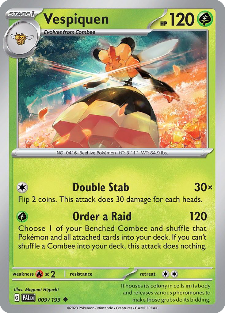 Vespiquen (9/193) - [Reverse Holo] Paldea Evolved (PAL)