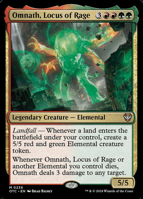 Omnath, Locus of Rage (236) - Outlaws of Thunder Junction Commander (OTC)