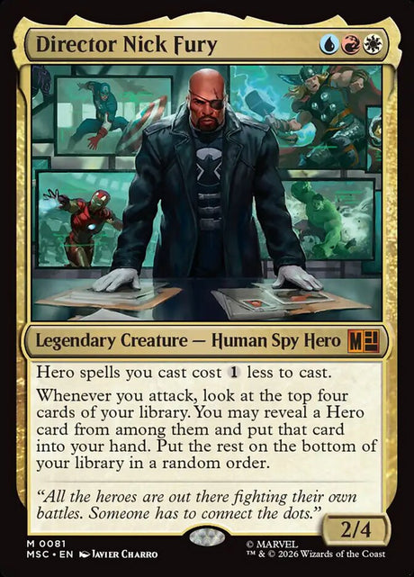 Director Nick Fury (81) - Marvel Super Heroes Commander (MSC)