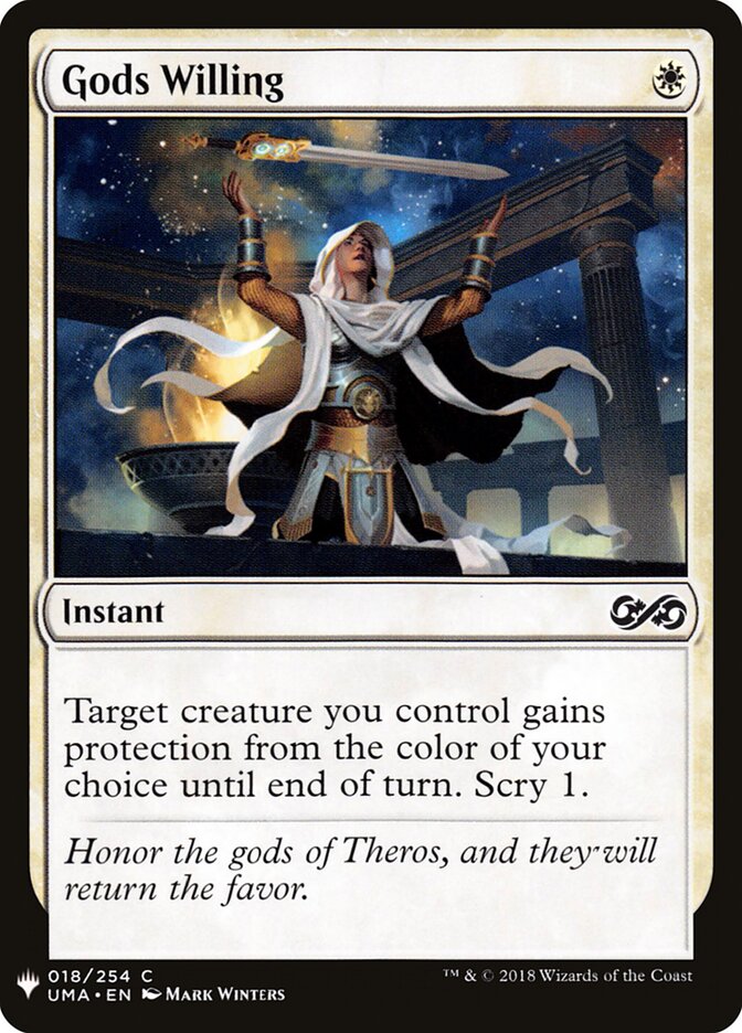 Gods Willing (UMA-18) - The List (PLST)