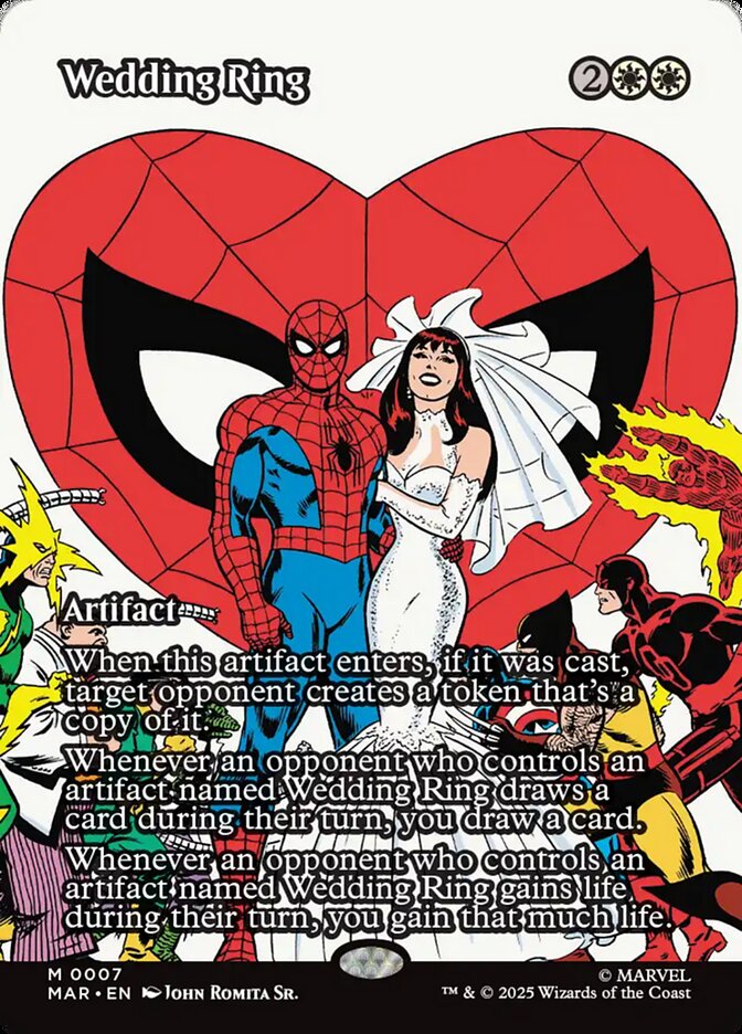 Wedding Ring (7) - [Foil, Borderless] Marvel Universe (MAR)