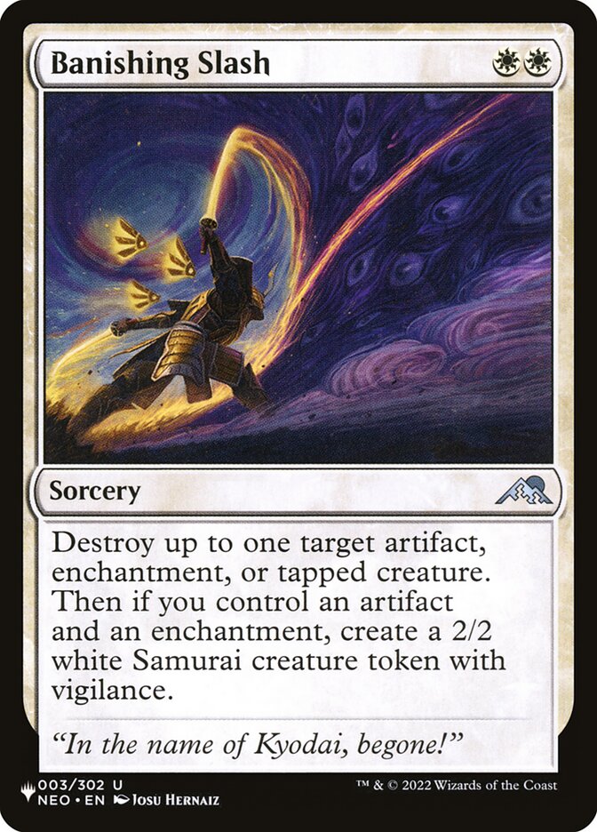 Banishing Slash (NEO-3) - The List (PLST)