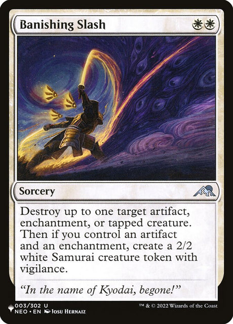 Banishing Slash (NEO-3) - The List (PLST)