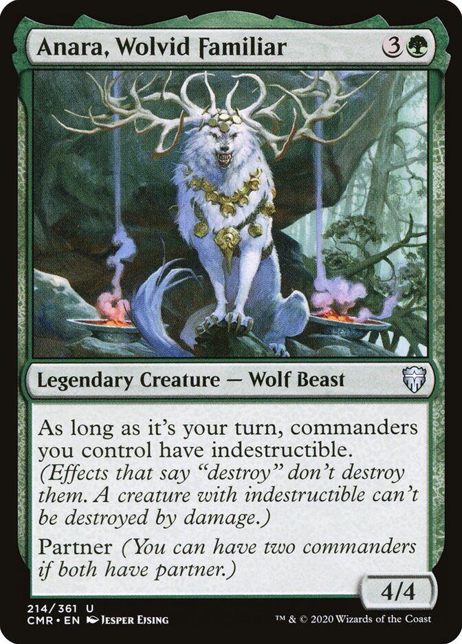 Anara, Wolvid Familiar (214) - Commander Legends (CMR)
