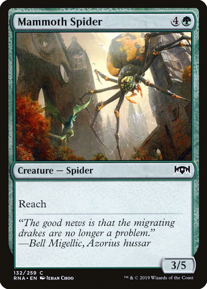 Mammoth Spider (132) - Ravnica Allegiance (RNA)