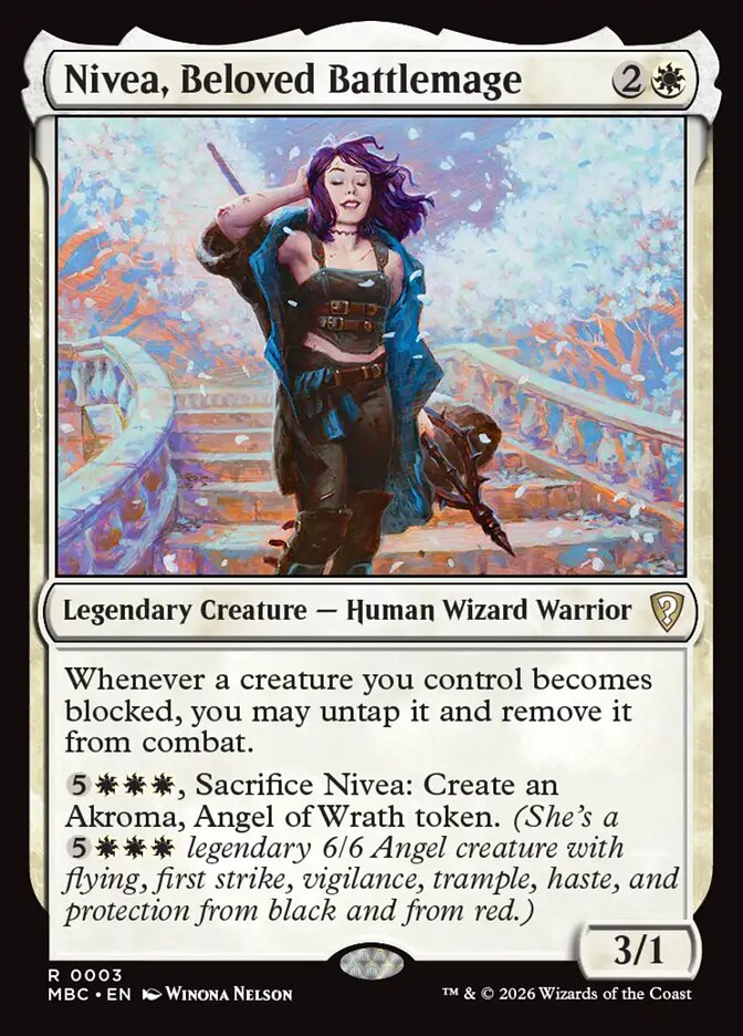 Nivea, Beloved Battlemage (3) - Mystery Booster Commander Edition (MBC)