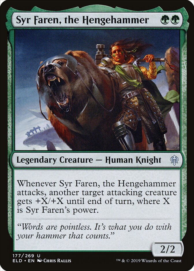Syr Faren, the Hengehammer (177) - Throne of Eldraine (ELD)