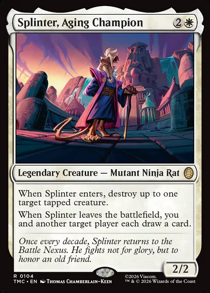 Splinter, Aging Champion (104) - Teenage Mutant Ninja Turtles Eternal (TMC)