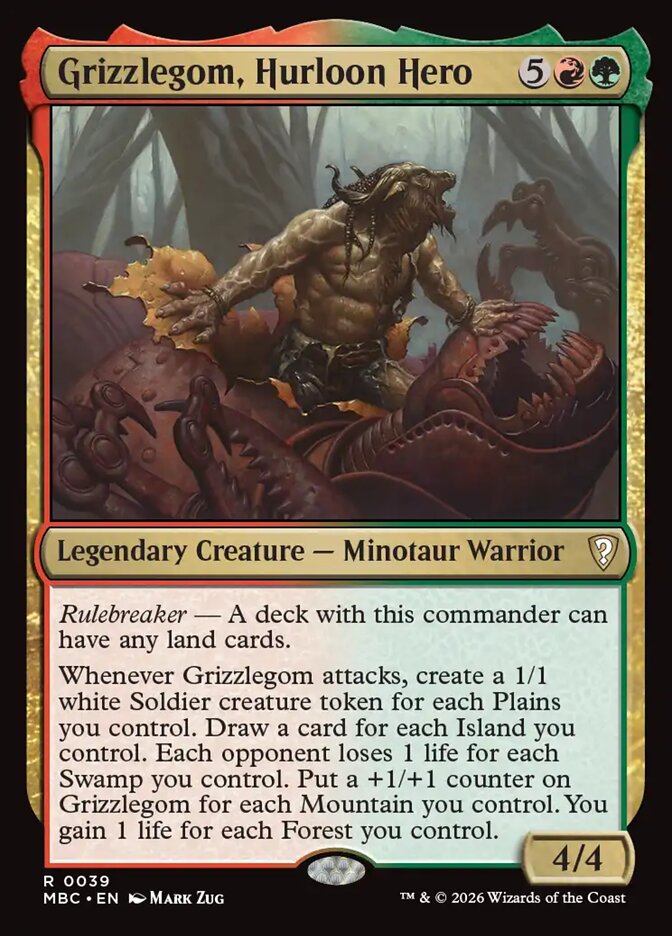 Grizzlegom, Hurloon Hero (39) - Mystery Booster Commander Edition (MBC)