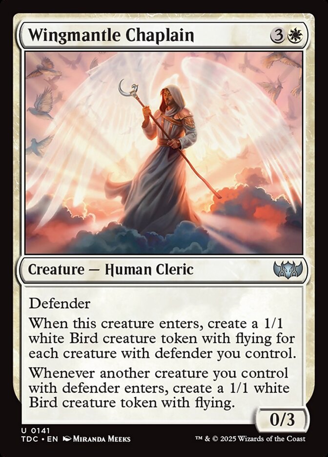 Wingmantle Chaplain (141) - Tarkir: Dragonstorm Commander (TDC)