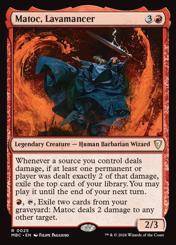Matoc, Lavamancer (25) - Mystery Booster Commander Edition (MBC)