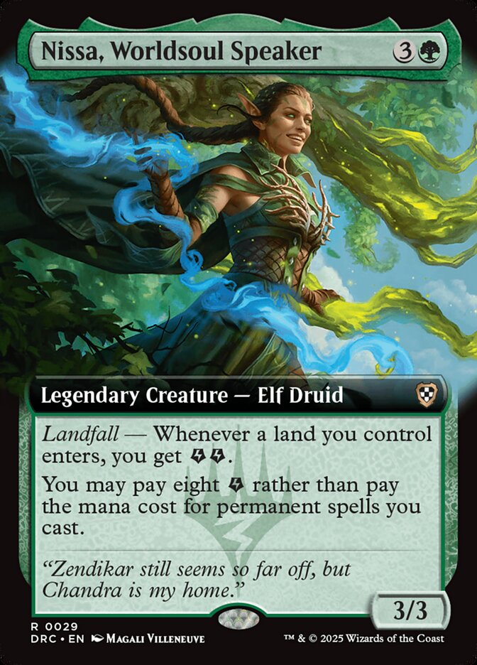 Nissa, Worldsoul Speaker - [Extended Art] Aetherdrift Commander (DRC)