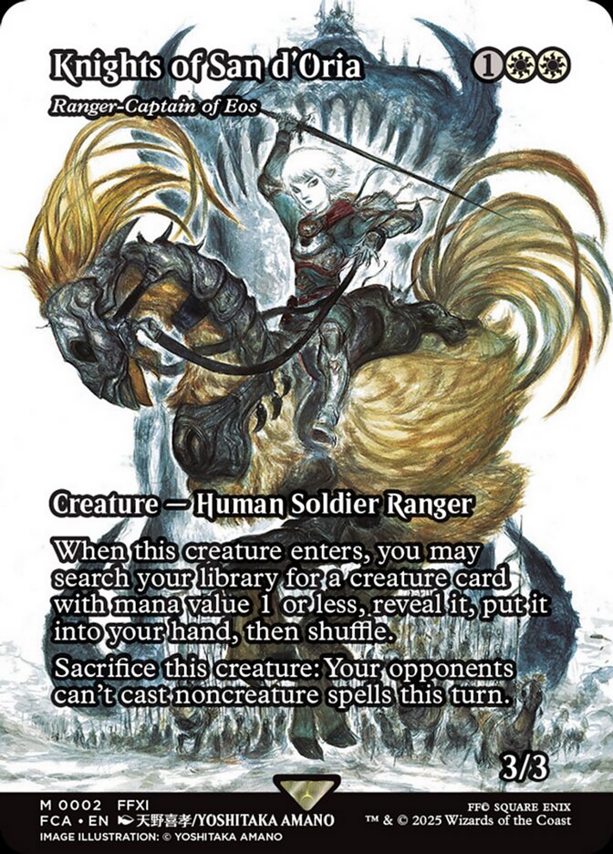 Knights of San d'Oria - Ranger-Captain of Eos (2) - [Foil, Borderless] Final Fantasy: Through the Ages (FCA)