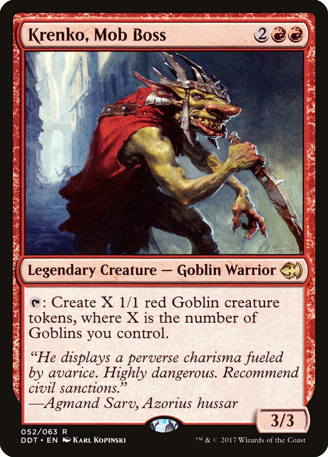 Krenko, Mob Boss (52) - Duel Decks: Merfolk vs. Goblins (DDT)