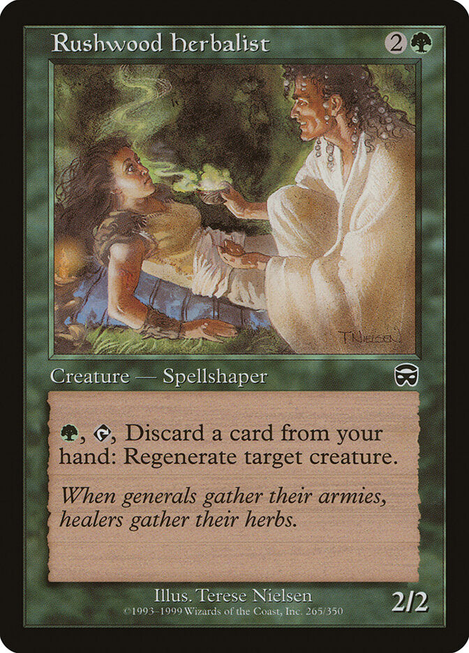 Rushwood Herbalist (265) - Mercadian Masques (MMQ)