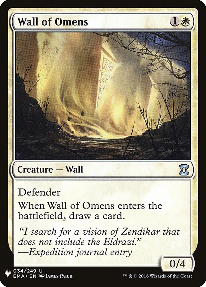 Wall of Omens (EMA-34) - The List (PLST)