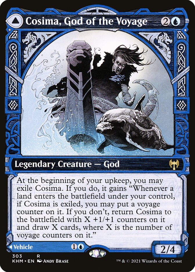 Cosima, God of the Voyage // The Omenkeel (303) - Kaldheim (KHM)