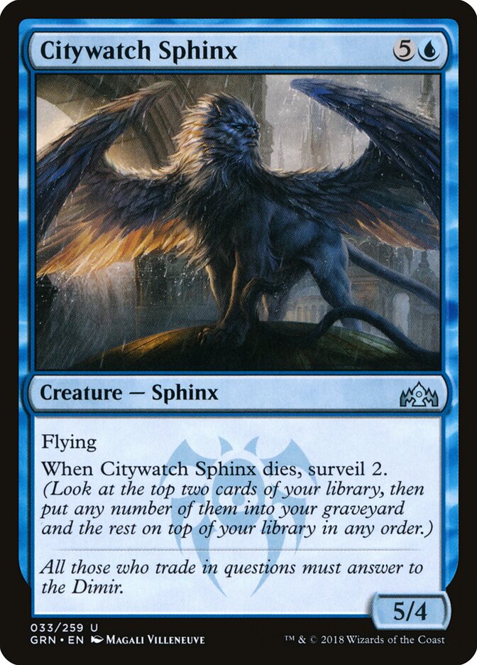 Citywatch Sphinx (33) - Guilds of Ravnica (GRN)
