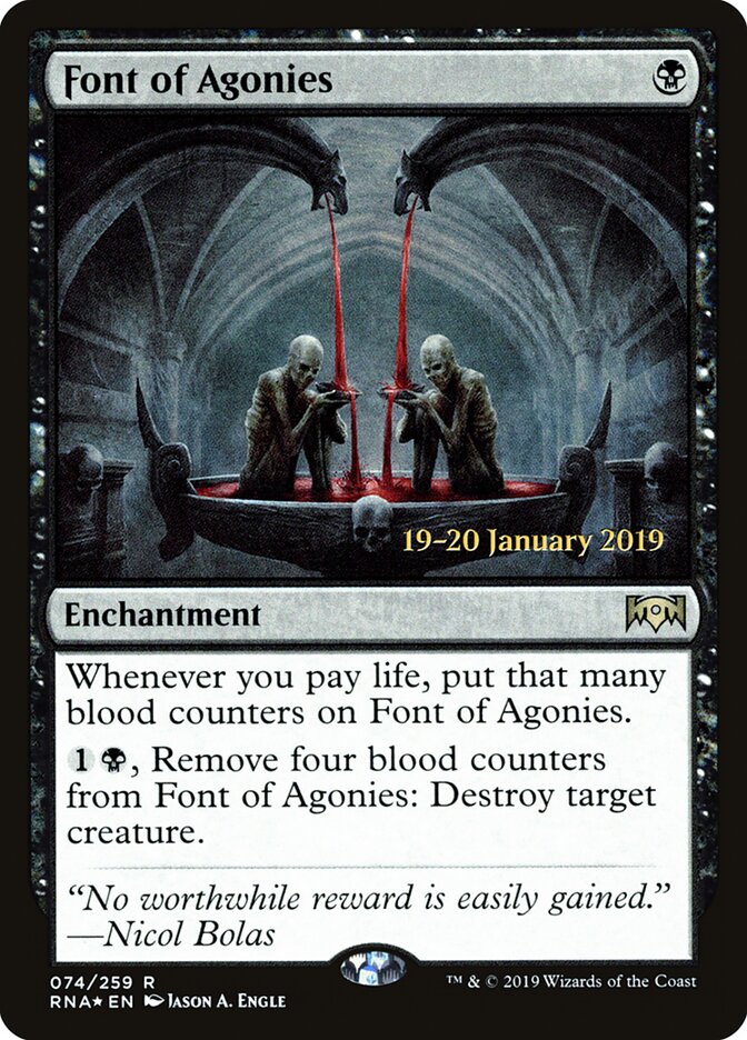 Font of Agonies (74s) - Ravnica Allegiance Promos (PRNA)