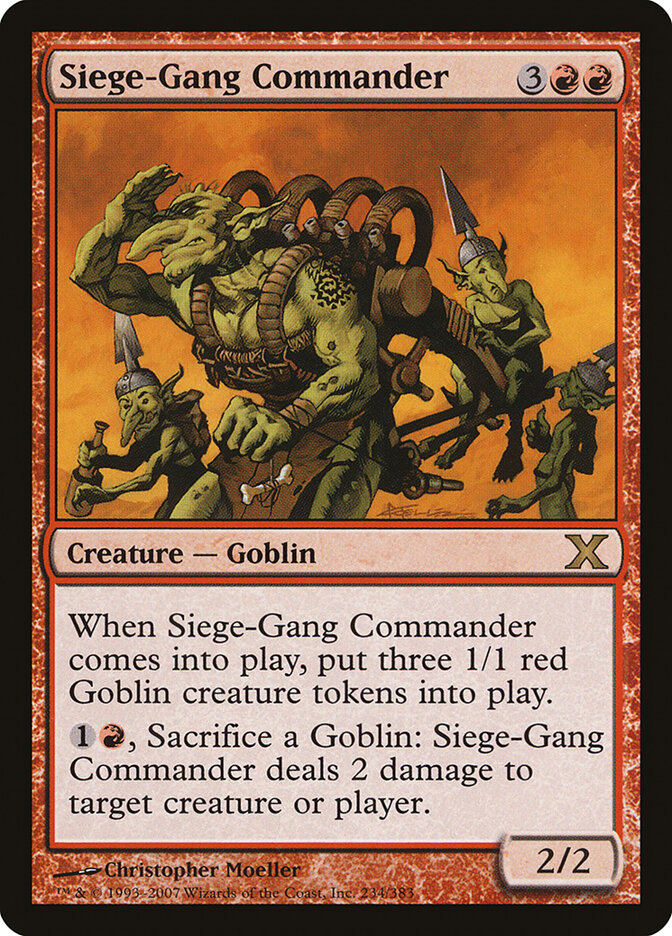 Siege-Gang Commander (234) - Tenth Edition (10E)