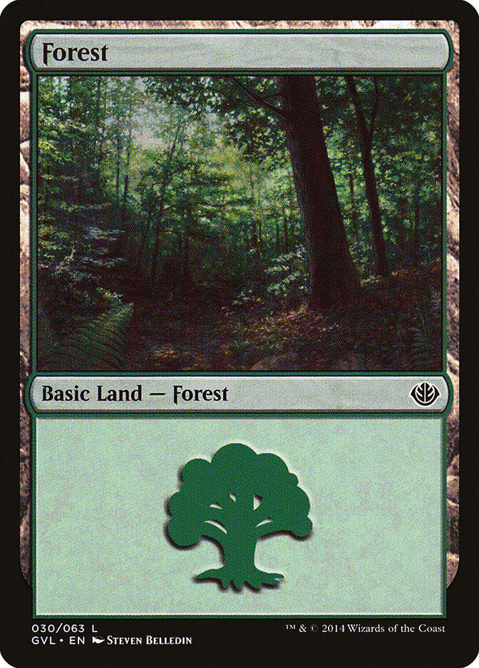 Forest (30) - Duel Decks Anthology: Garruk vs. Liliana (GVL)