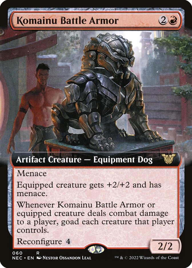 Komainu Battle Armor (60) - Neon Dynasty Commander (NEC)