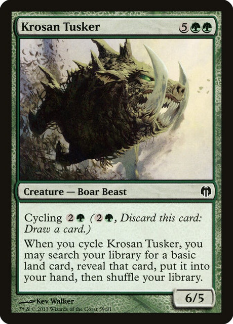Krosan Tusker (59) - Duel Decks: Heroes vs. Monsters (DDL)