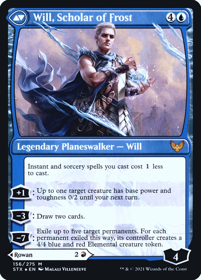 Rowan, Scholar of Sparks // Will, Scholar of Frost (156s) - Strixhaven: School of Mages Promos (PSTX)