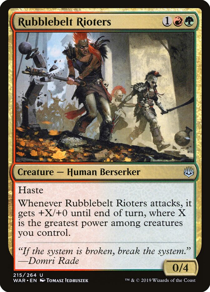 Rubblebelt Rioters (215) - War of the Spark (WAR)