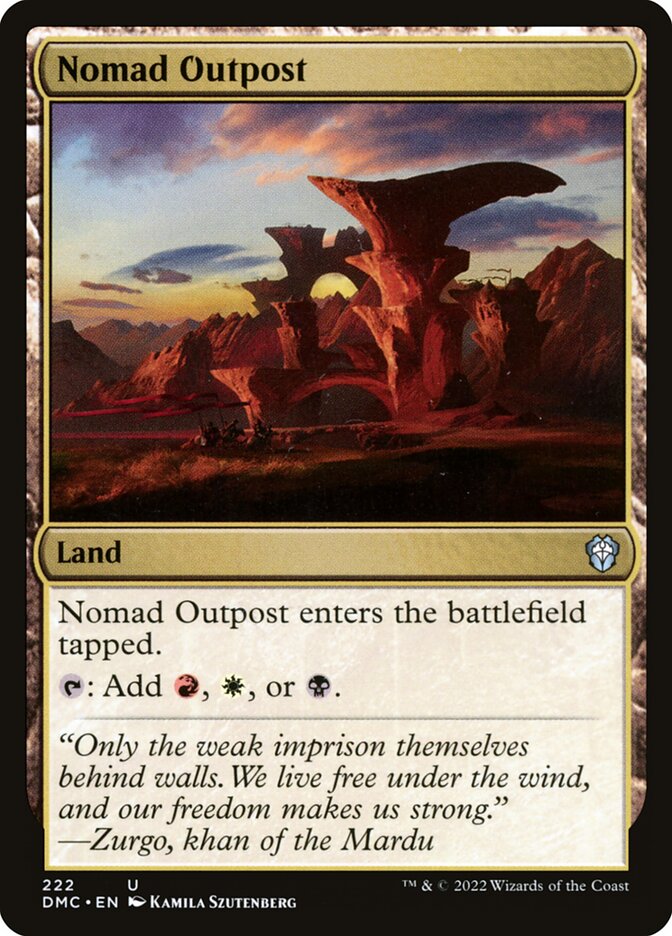 Nomad Outpost (222) - Dominaria United Commander (DMC)