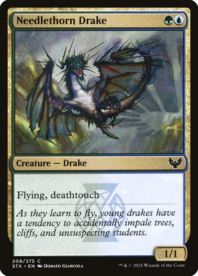 Needlethorn Drake (208) - Strixhaven: School of Mages (STX)