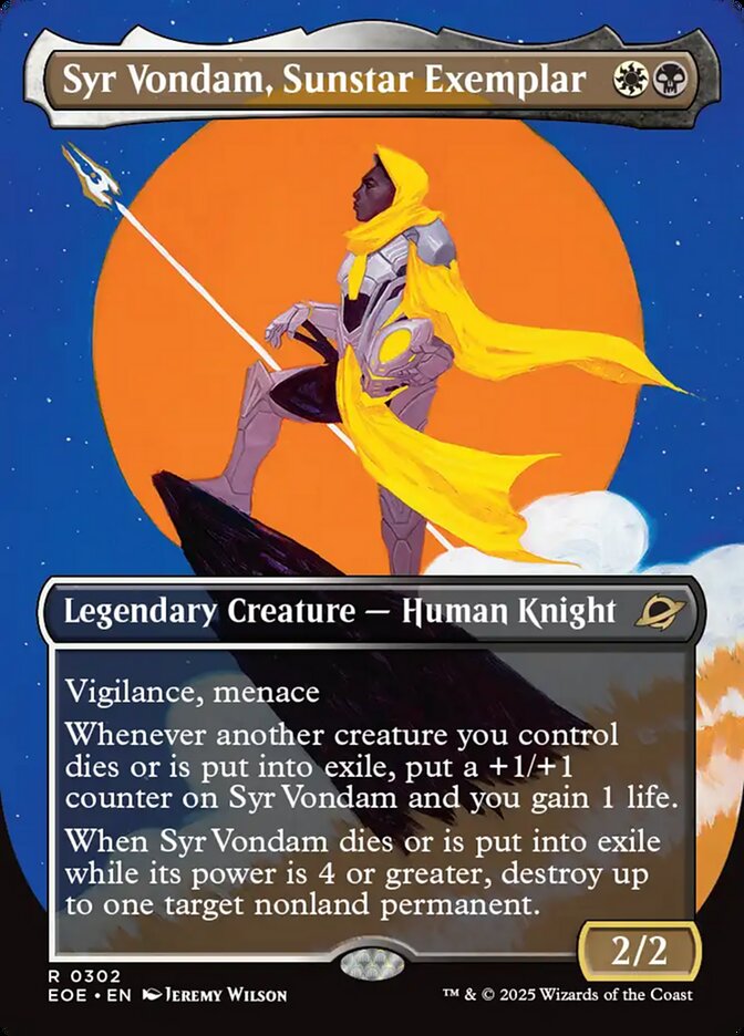 Syr Vondam, Sunstar Exemplar (302) - [Foil, Full Art] Edge of Eternities (EOE)