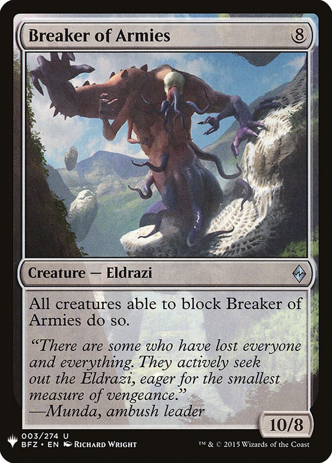 Breaker of Armies (BFZ-3) - The List (PLST)