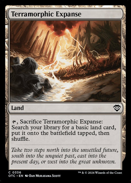 Terramorphic Expanse (336) - Outlaws of Thunder Junction Commander (OTC)