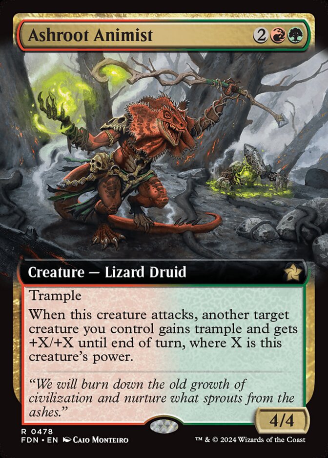 Ashroot Animist - [Extended Art] Foundations (FDN)