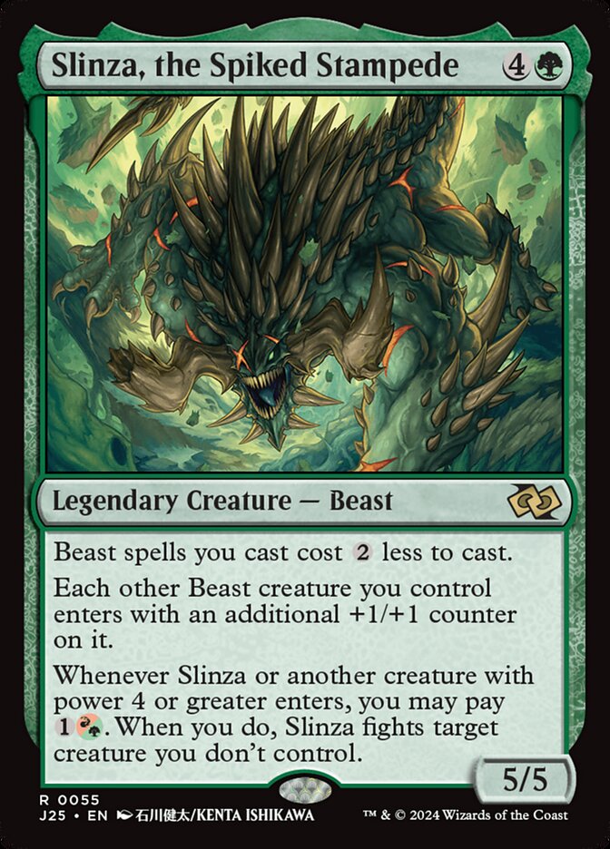 Slinza, the Spiked Stampede (55) - Foundations Jumpstart (J25)